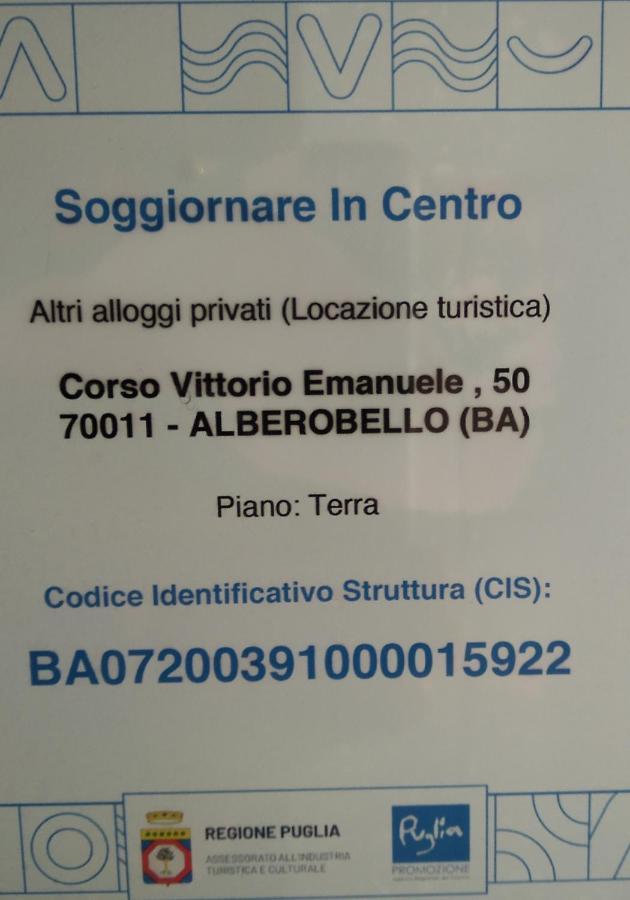 Apartmán Soggiornare In Centro Alberobello Exteriér fotografie